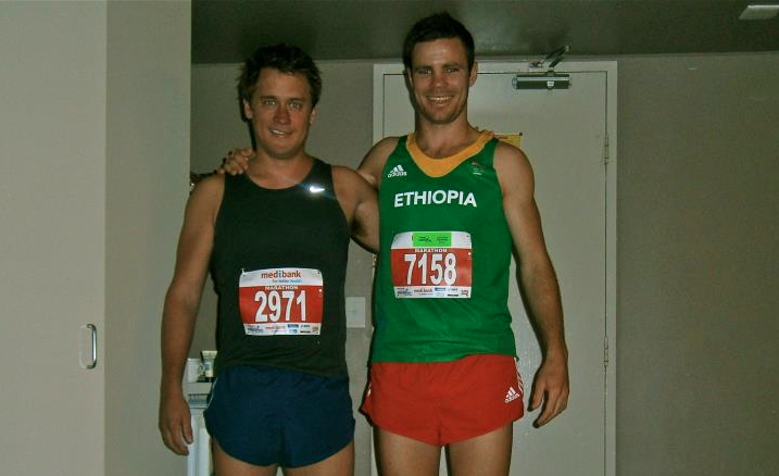 What's harder, running a business or a marathon?